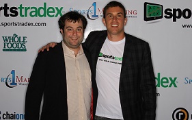 TwoGun with SportsTradex partner, Ben Cohen